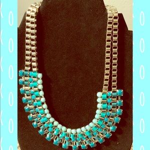 Blue and silver necklace